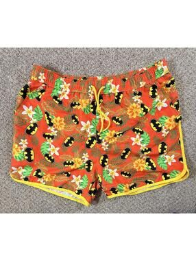 Batman Tropical Floral Swim Trunks Size XL